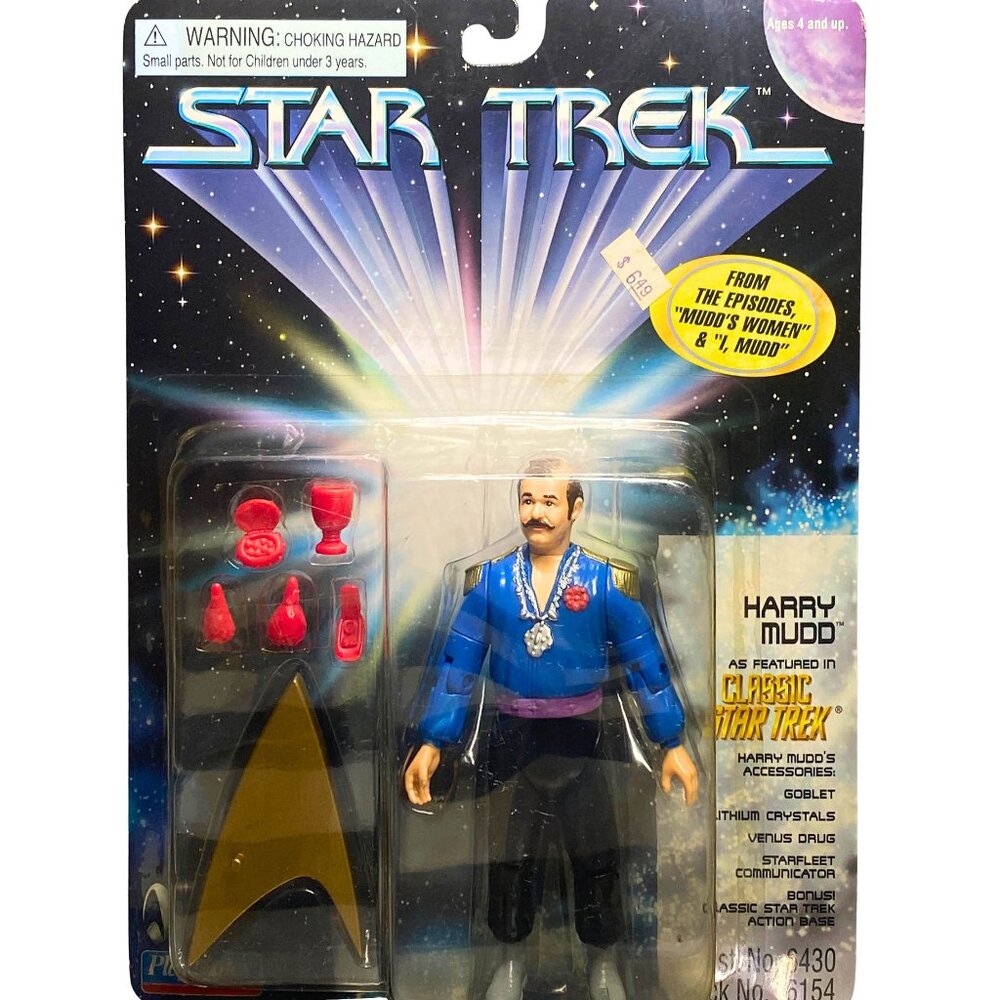 Star Trek TOS Harry Mudd Action Figure, Playmates 1997